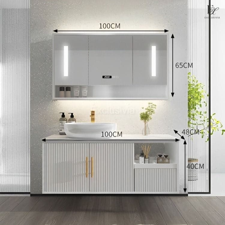 ARIA Toilet Vanity Cabinet Sink - Exclusivia