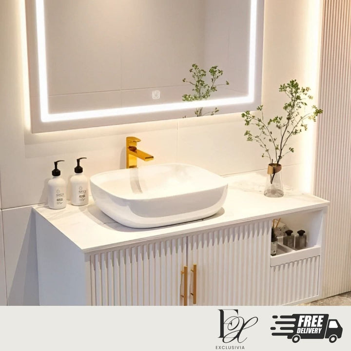 ARIA Toilet Vanity Cabinet Sink - Exclusivia