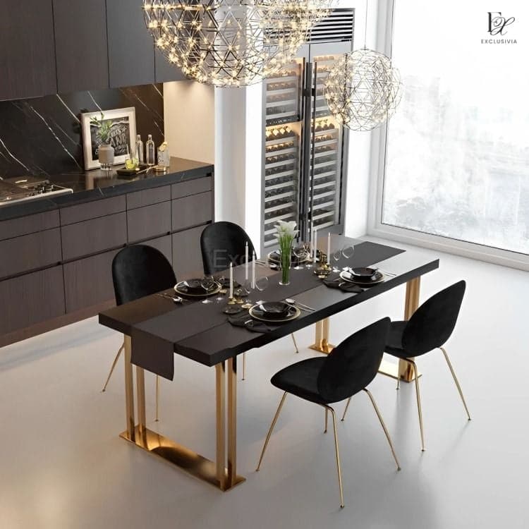 BAXIA Modern Dining Table & Chairs - Exclusivia
