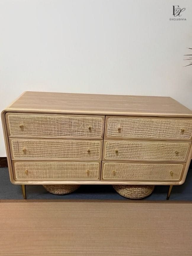 BEATRIX Rattan Drawers Sideboard Console - Exclusivia