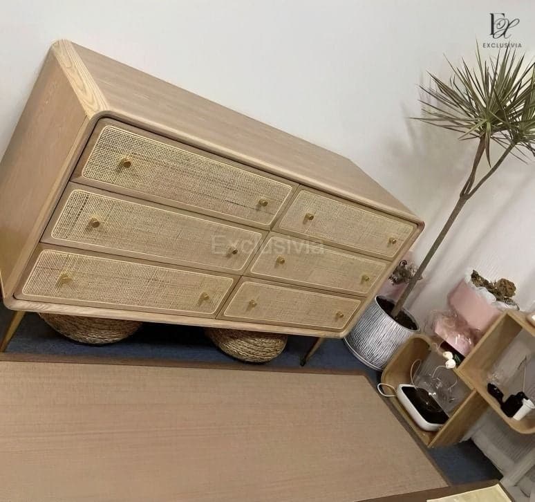 BEATRIX Rattan Drawers Sideboard Console - Exclusivia