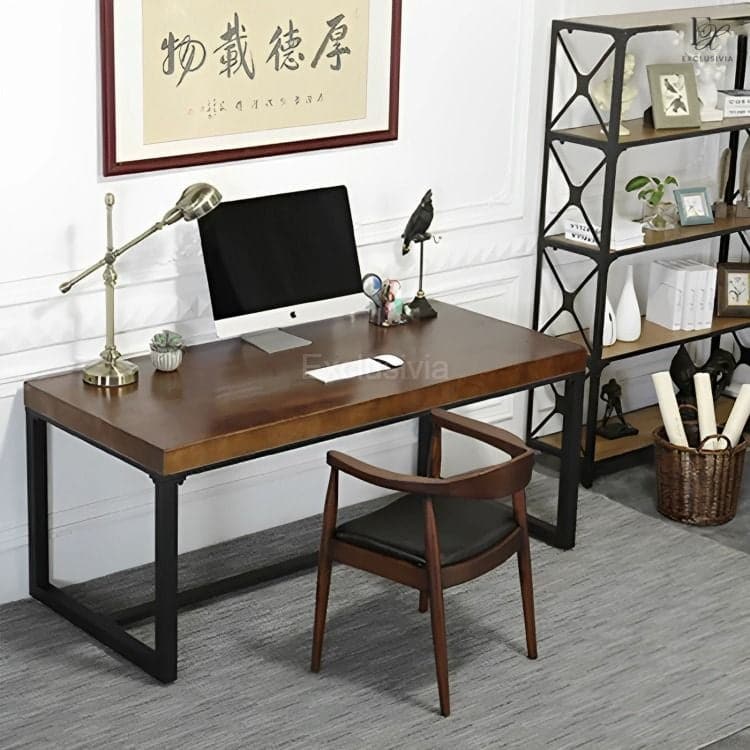 BRI Dining Table Rustic Solid Wood - Exclusivia