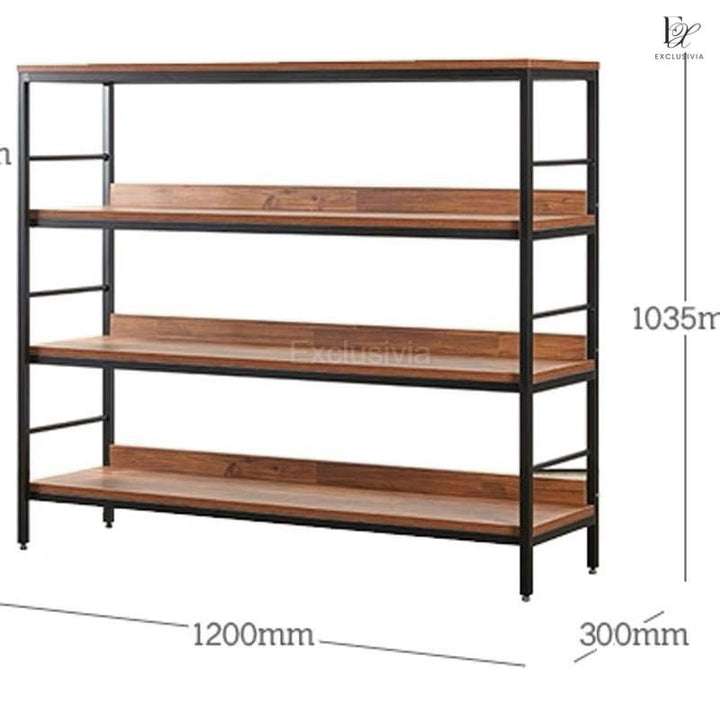 CHESTER Industrial Solid Wood Shelf - Exclusivia