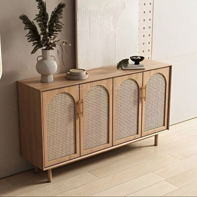 RUMI Rattan Sideboard Cabinet Console - Exclusivia
