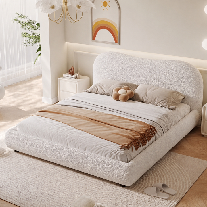 Clouden Modern Boucle Bedframe