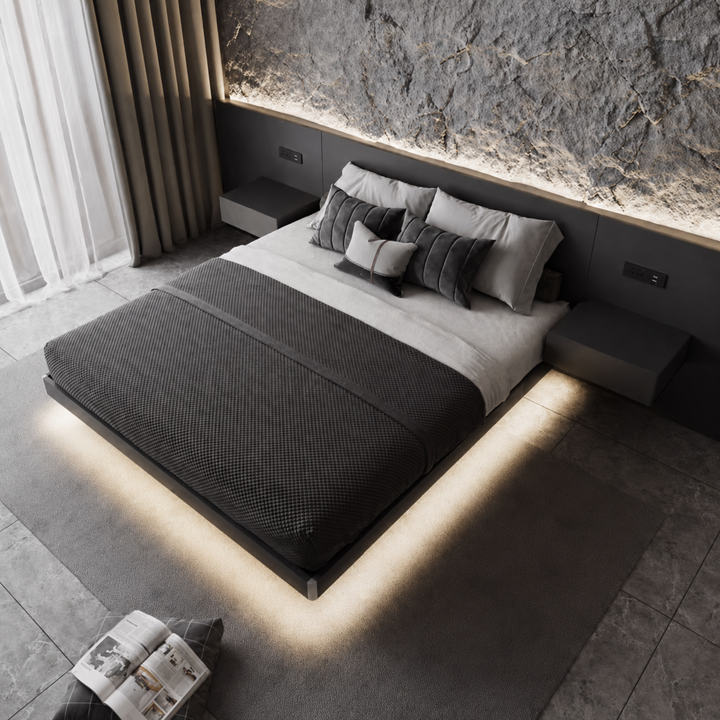 Lucent Modern Floating Bedframe