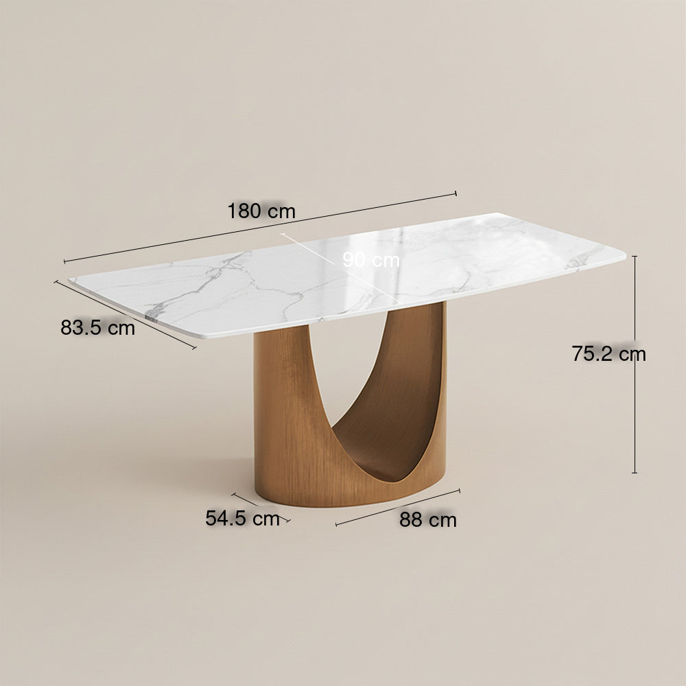Aurelio Rectangular Sintered Stone Dining Table