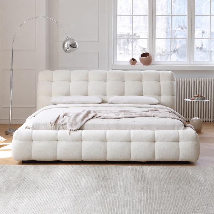 Puffin Tufted Modern Boucle Bedframe