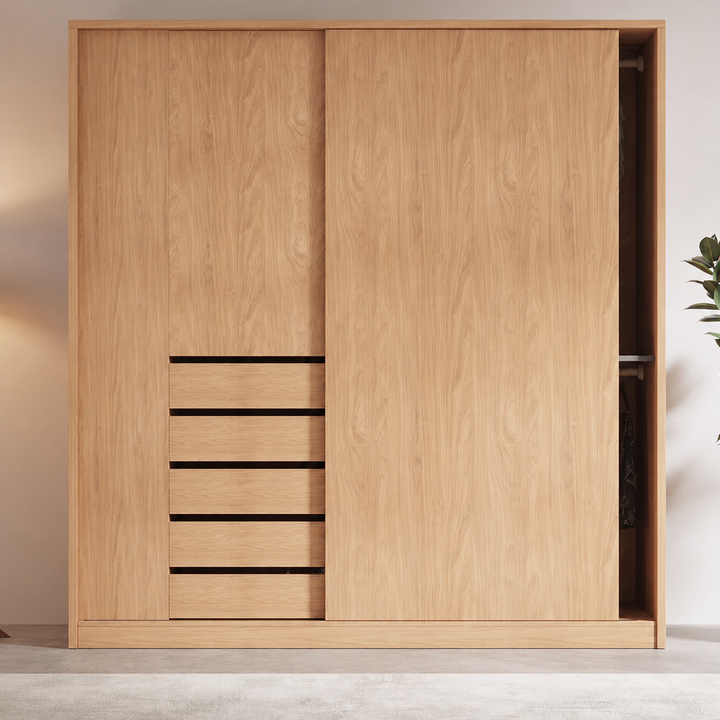 Golden Japandi Wardrobe