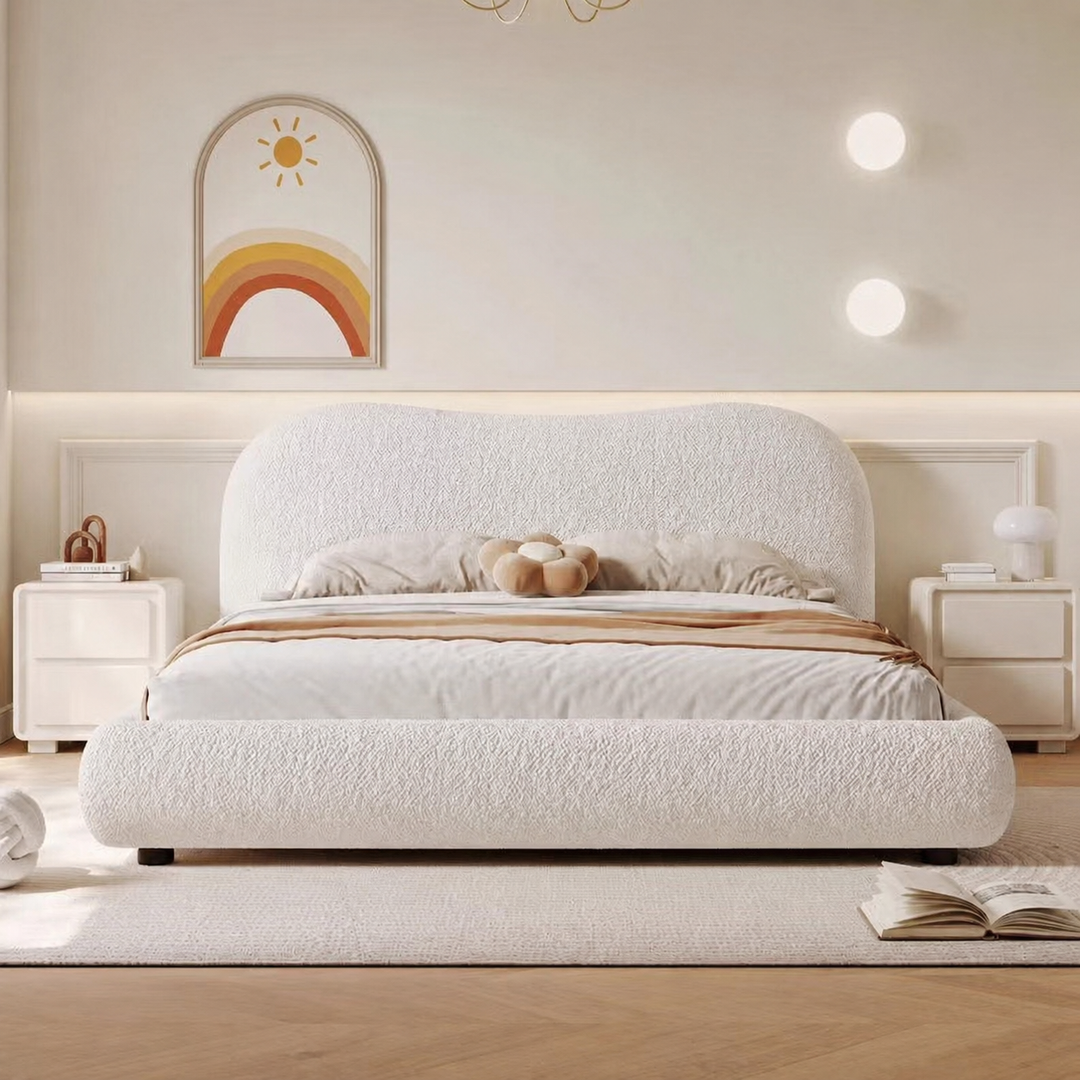 Clouden Modern Boucle Bedframe
