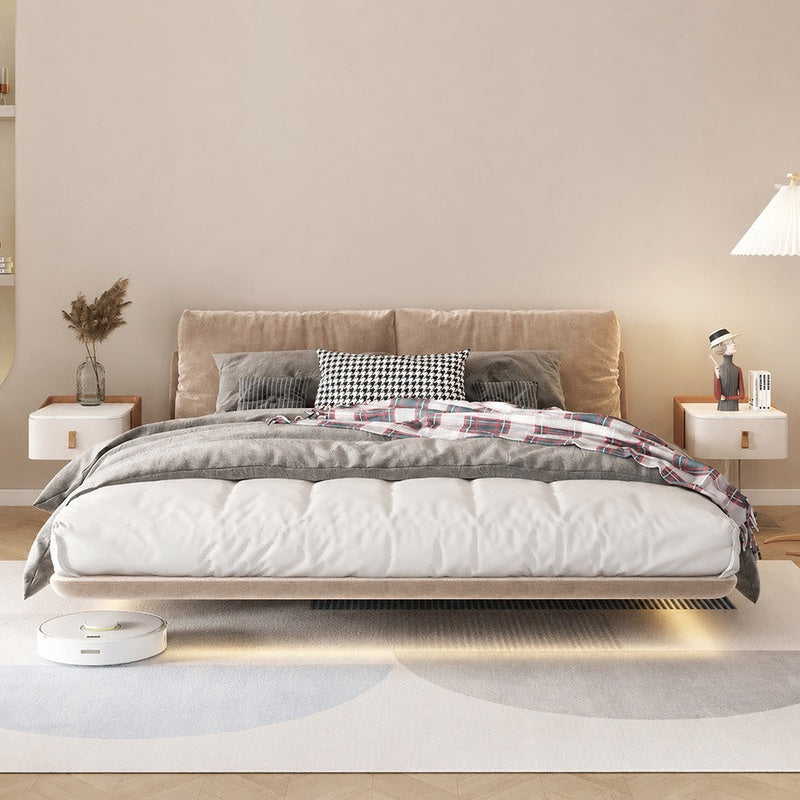Halo Modern Floating Fabric Bedframe