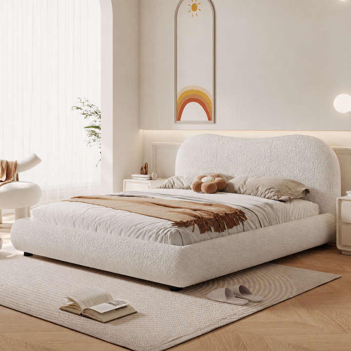 Clouden Modern Boucle Bedframe
