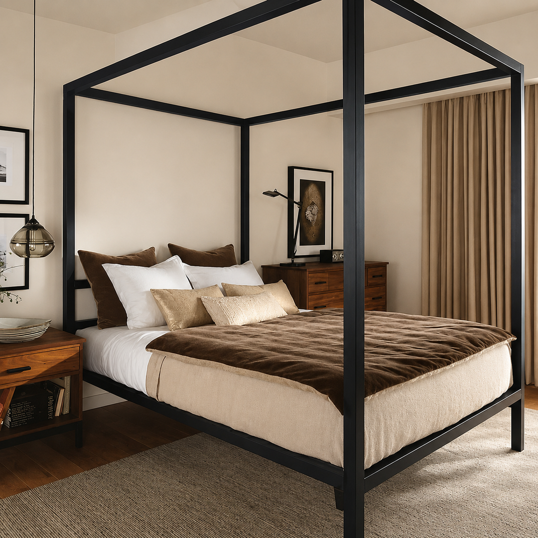 Valen Metal Canopy Bedframe