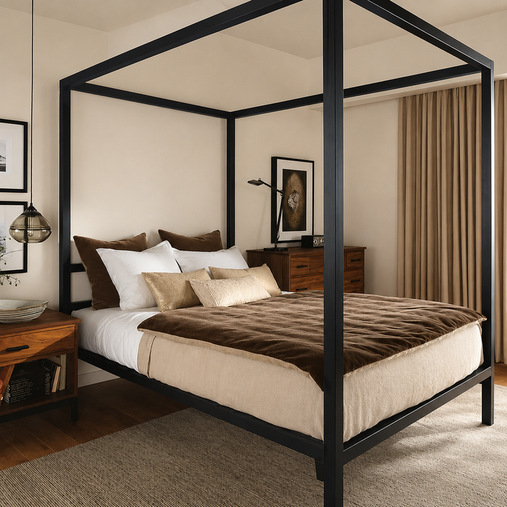 Valen Metal Canopy Bedframe