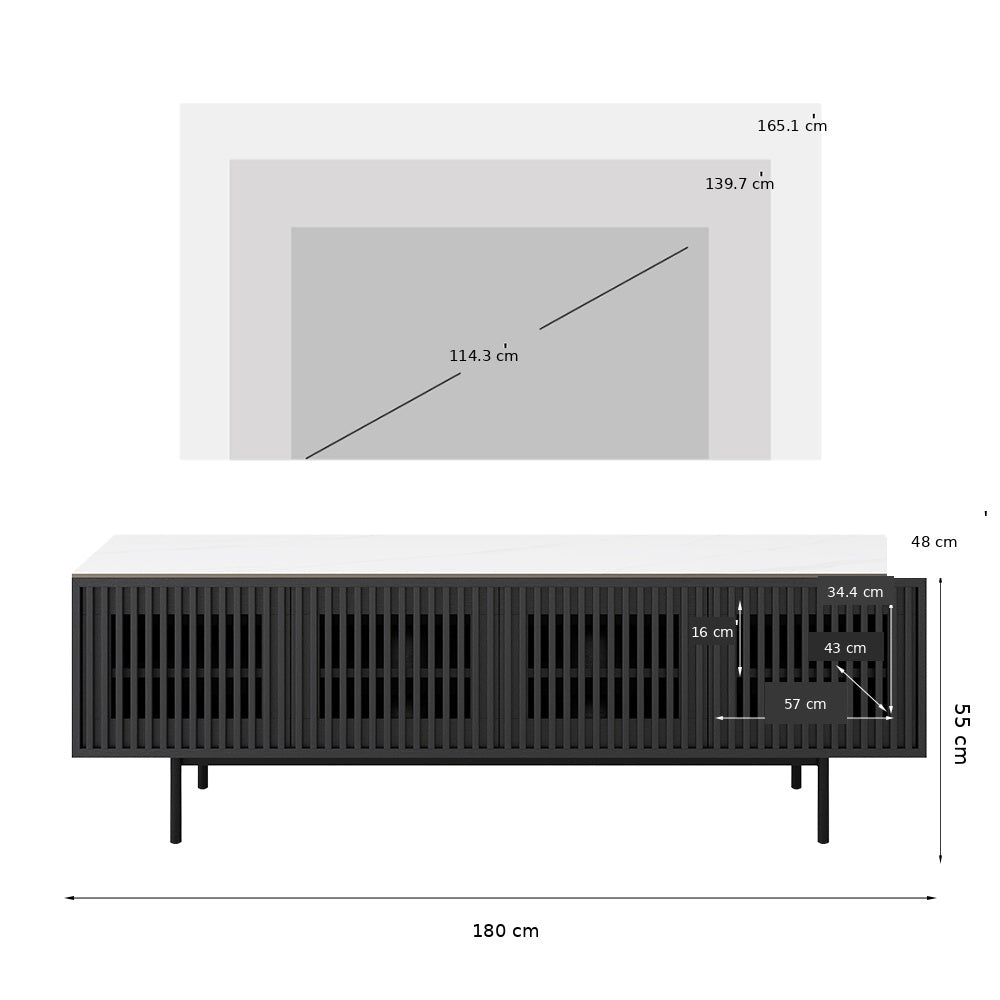 Aeolus Mid-Century Media Console