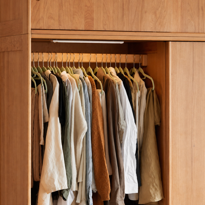 Cerise Japandi Solid Wood Wardrobe
