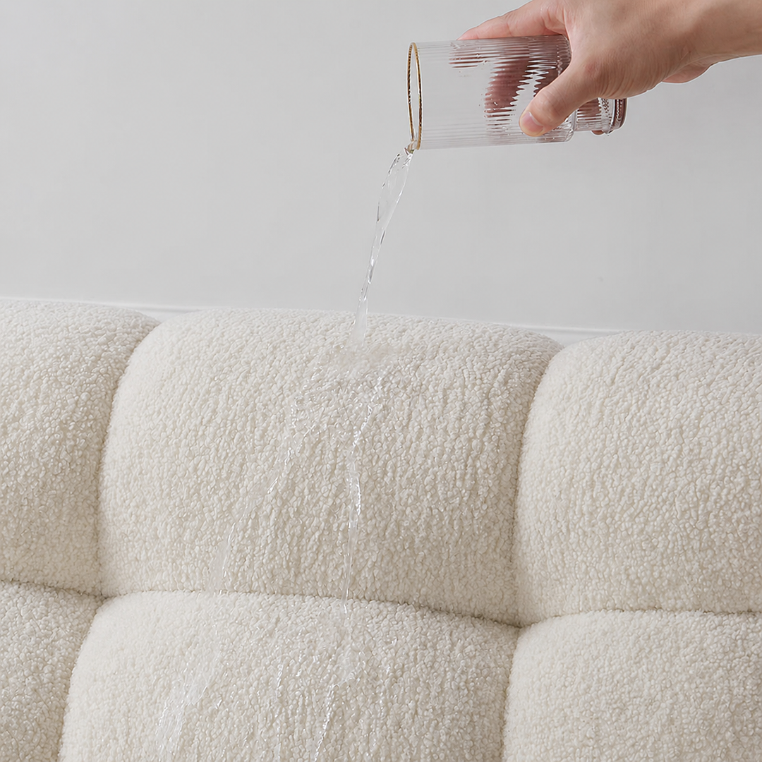 Puffin Tufted Modern Boucle Bedframe