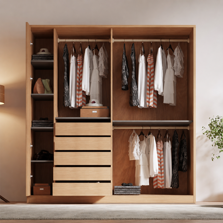 Golden Japandi Wardrobe