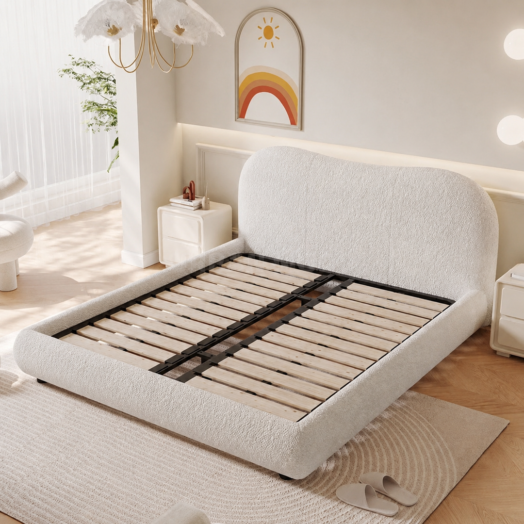 Clouden Modern Boucle Bedframe