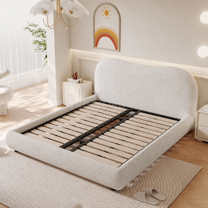 Clouden Modern Boucle Bedframe