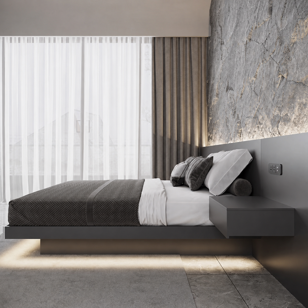 Lucent Modern Floating Bedframe