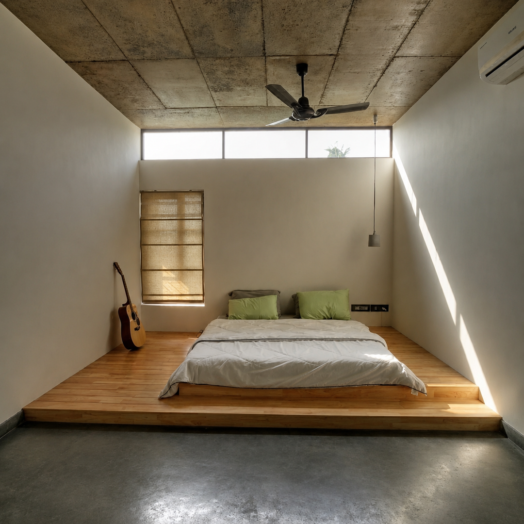 Solen Minimalist Solid Wood Platform Bedframe