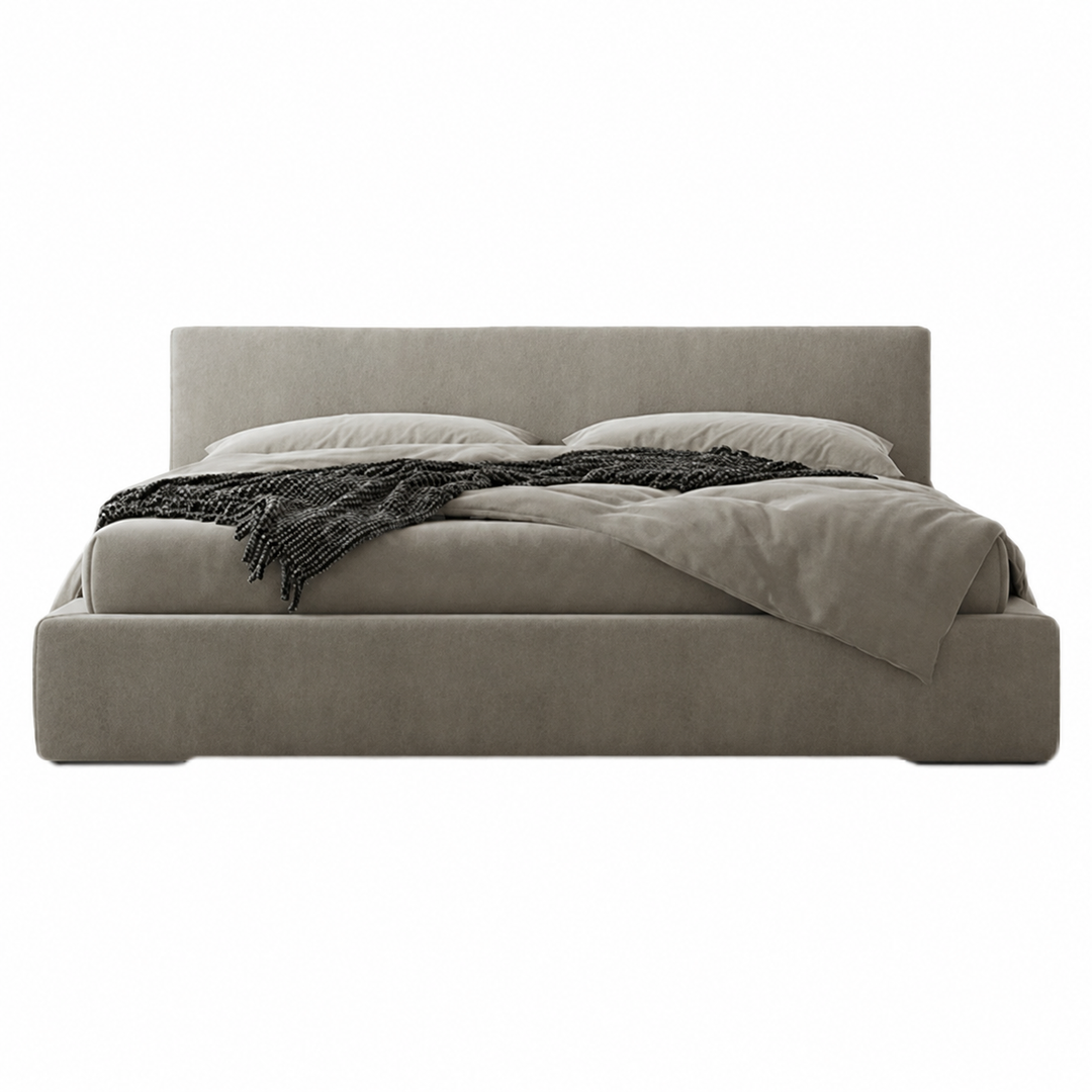 Mira Modern Boucle Fabric Bedframe