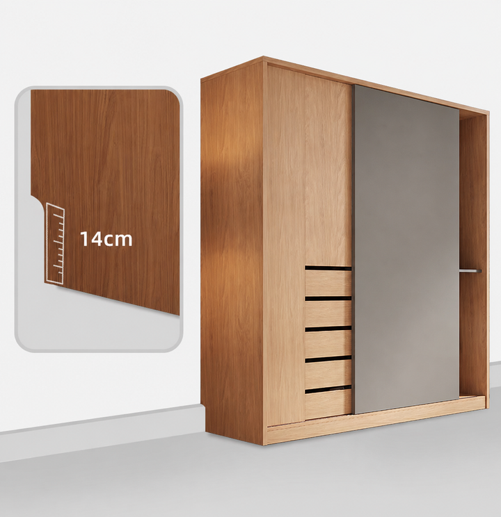 Golden Japandi Wardrobe