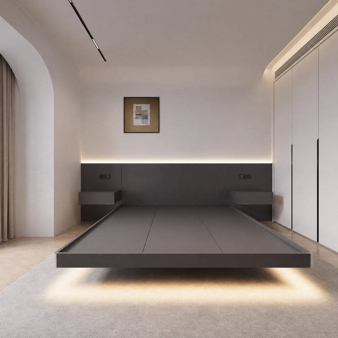 Lucent Modern Floating Bedframe
