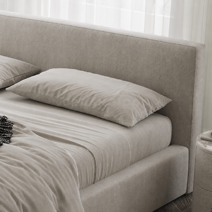 Mira Modern Boucle Fabric Bedframe