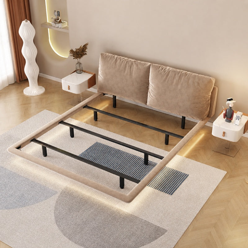 Halo Modern Floating Fabric Bedframe