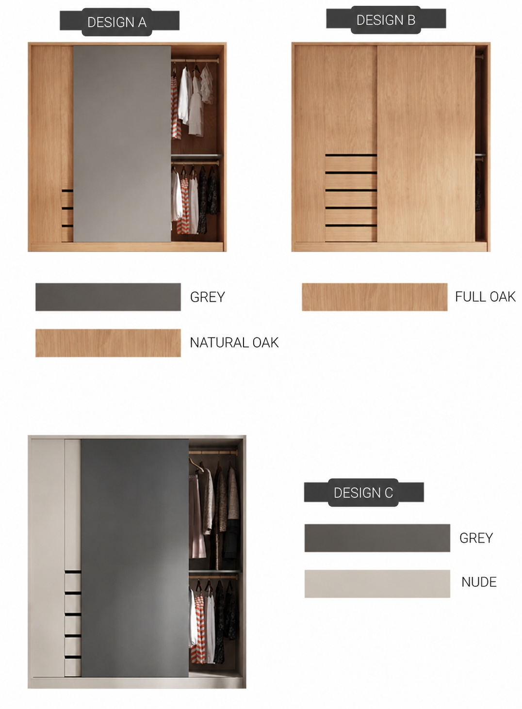 Golden Japandi Wardrobe