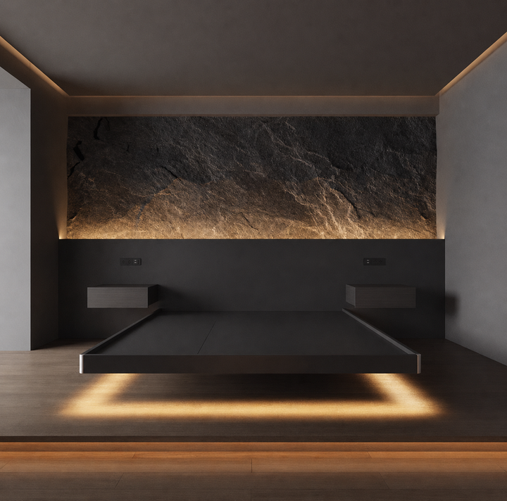 Lucent Modern Floating Bedframe