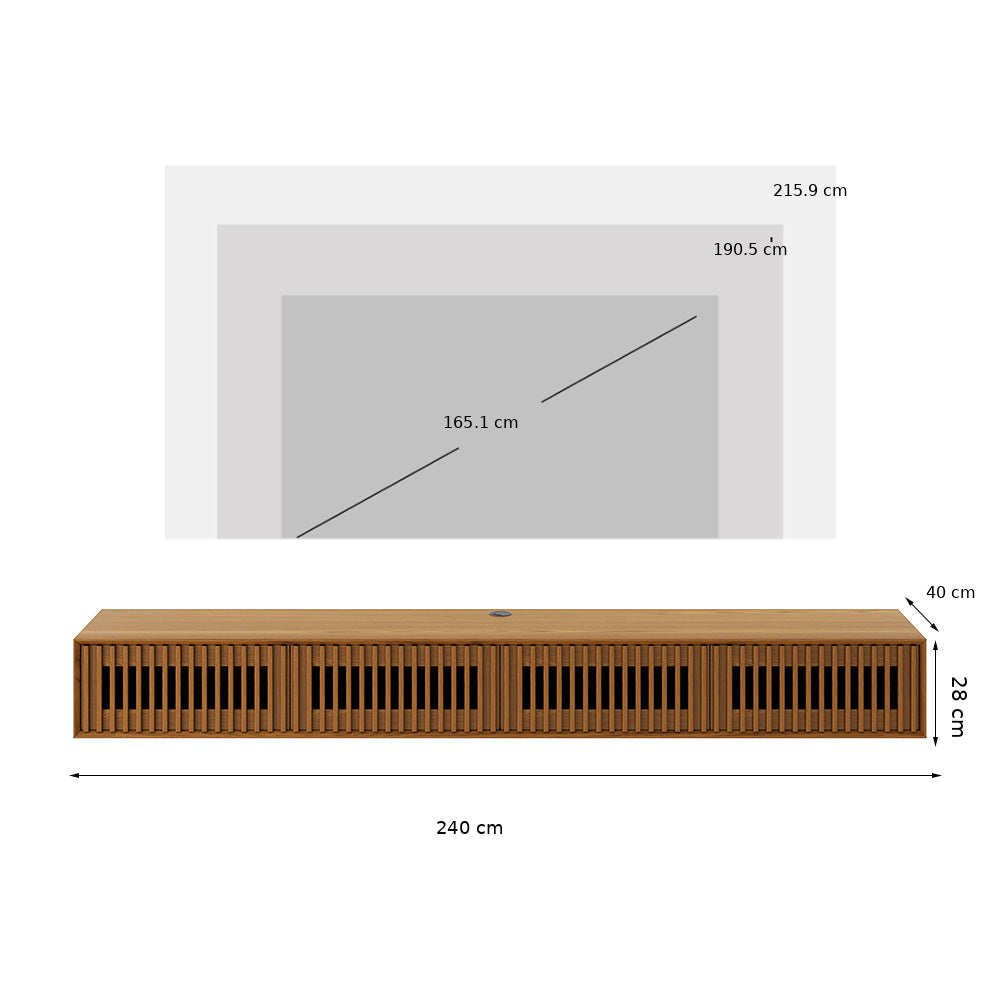 Aeolus Mid-Century Media Console