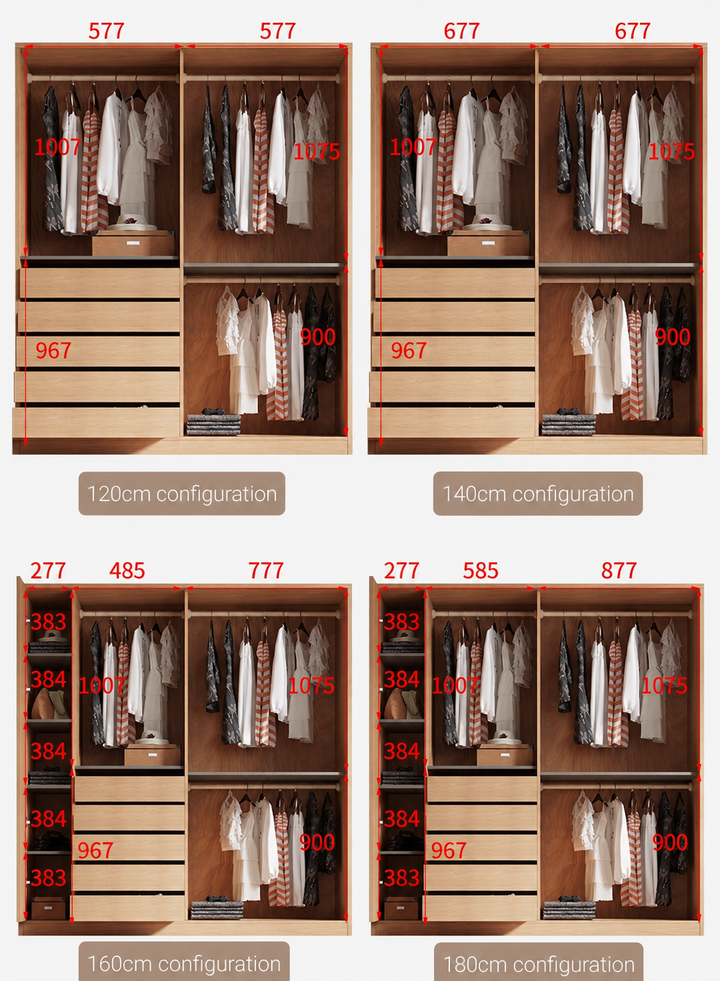 Golden Japandi Wardrobe