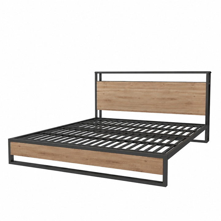 Ferris Industrial Pine Bedframe