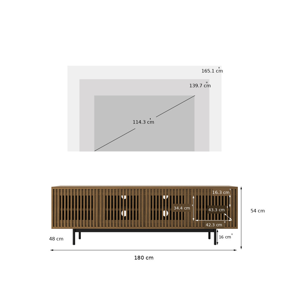 Aeolus Mid-Century Media Console