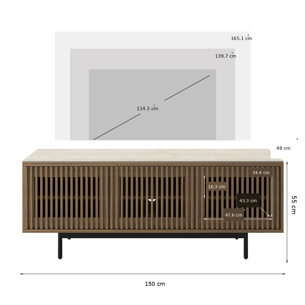 Aeolus Mid-Century Media Console