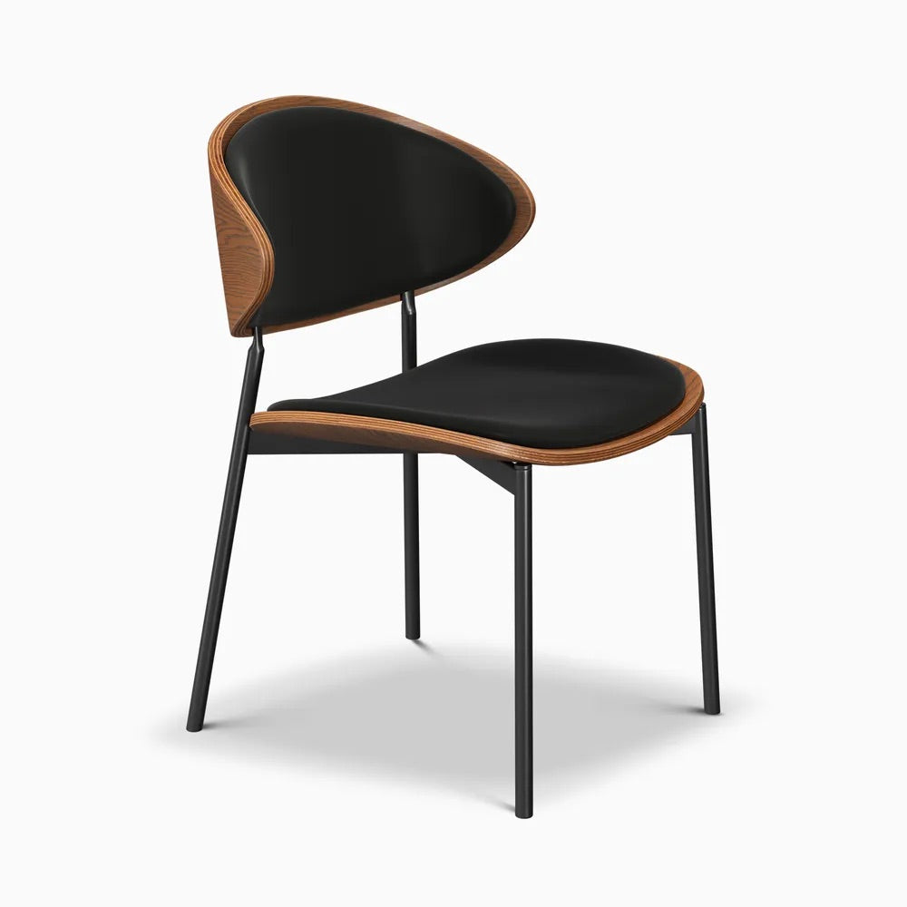 كراسي طعام فين الجلدية (مجموعة من قطعتين)