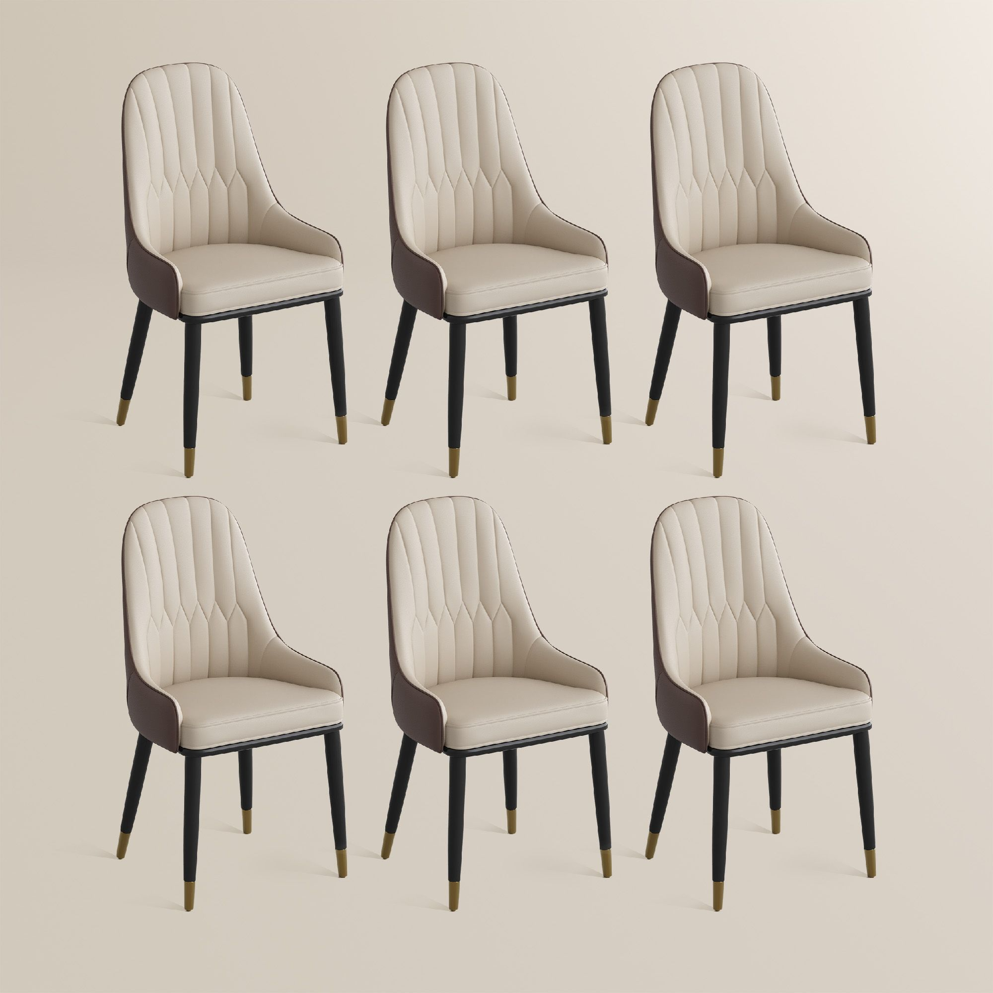 Calira Modern Upholstered Dining Chair — Set of 2