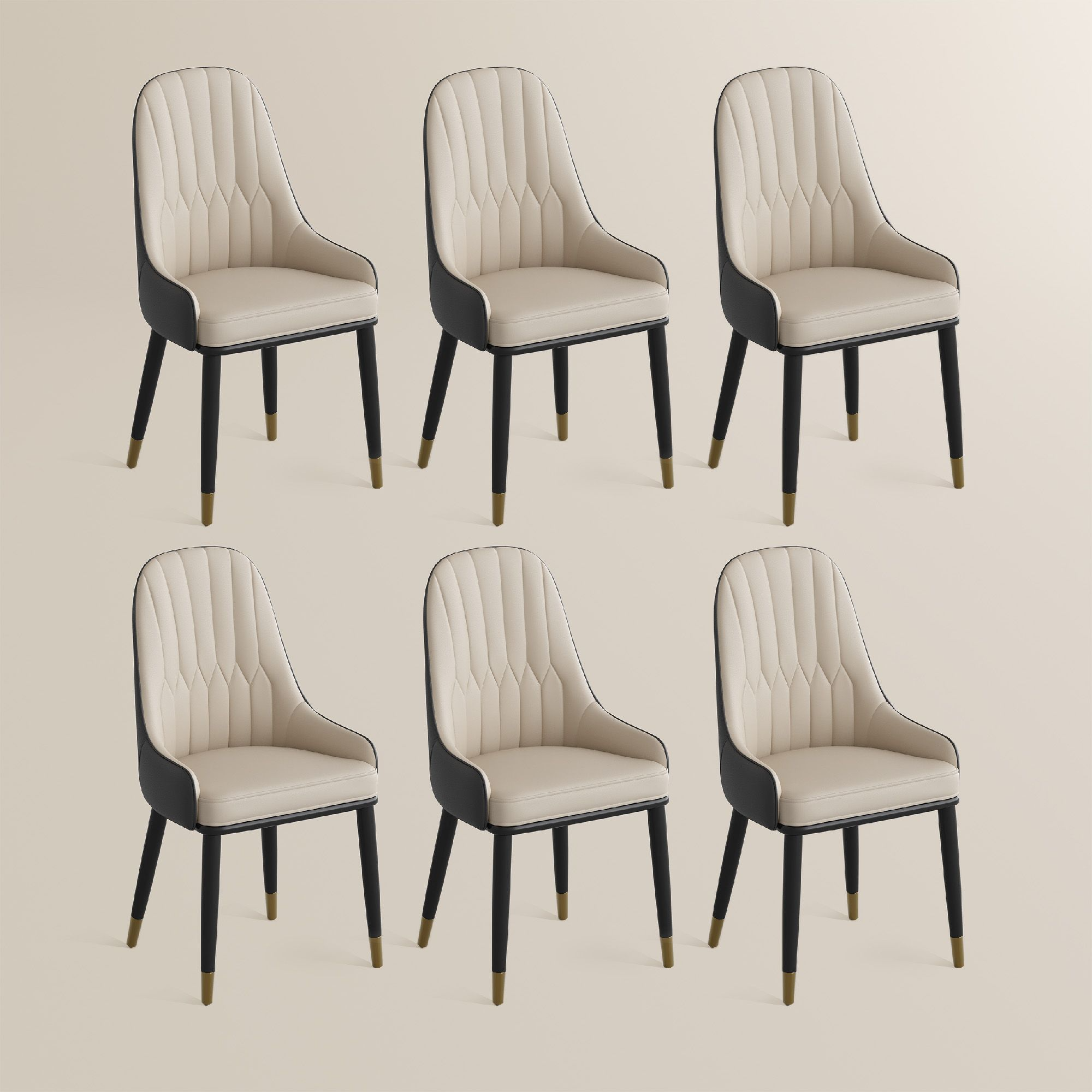 Calira Modern Upholstered Dining Chair — Set of 2