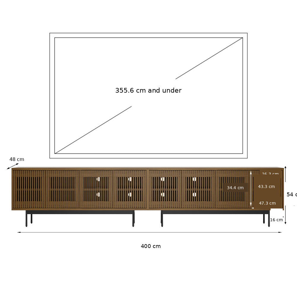 Aeolus Mid-Century Media Console