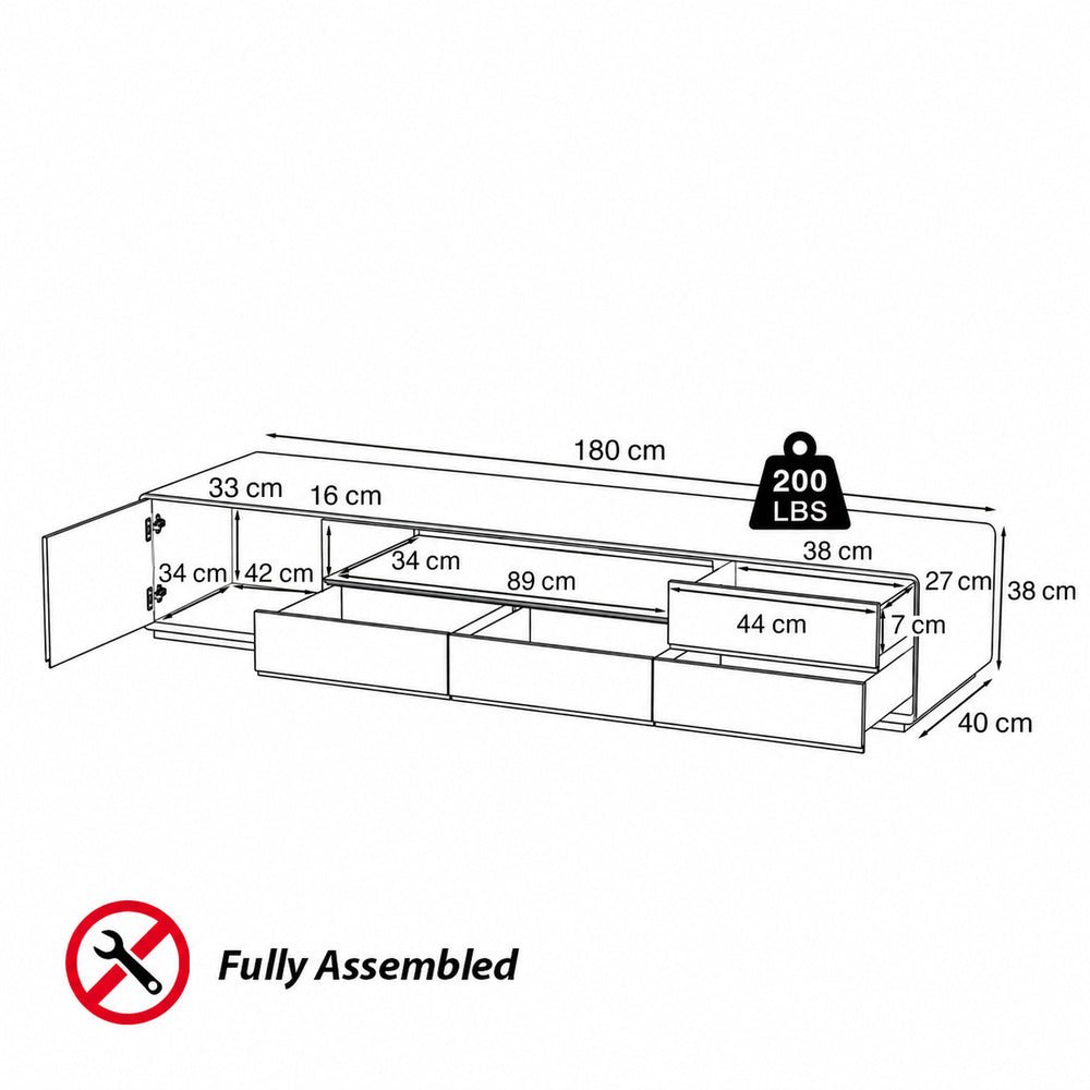 Aldren Lowline TV Stand - Exclusivia