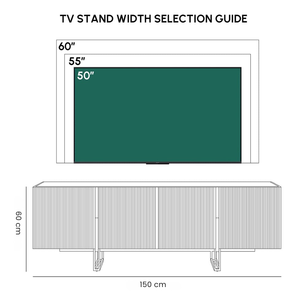 TV Stand / Ivory / 150 cm