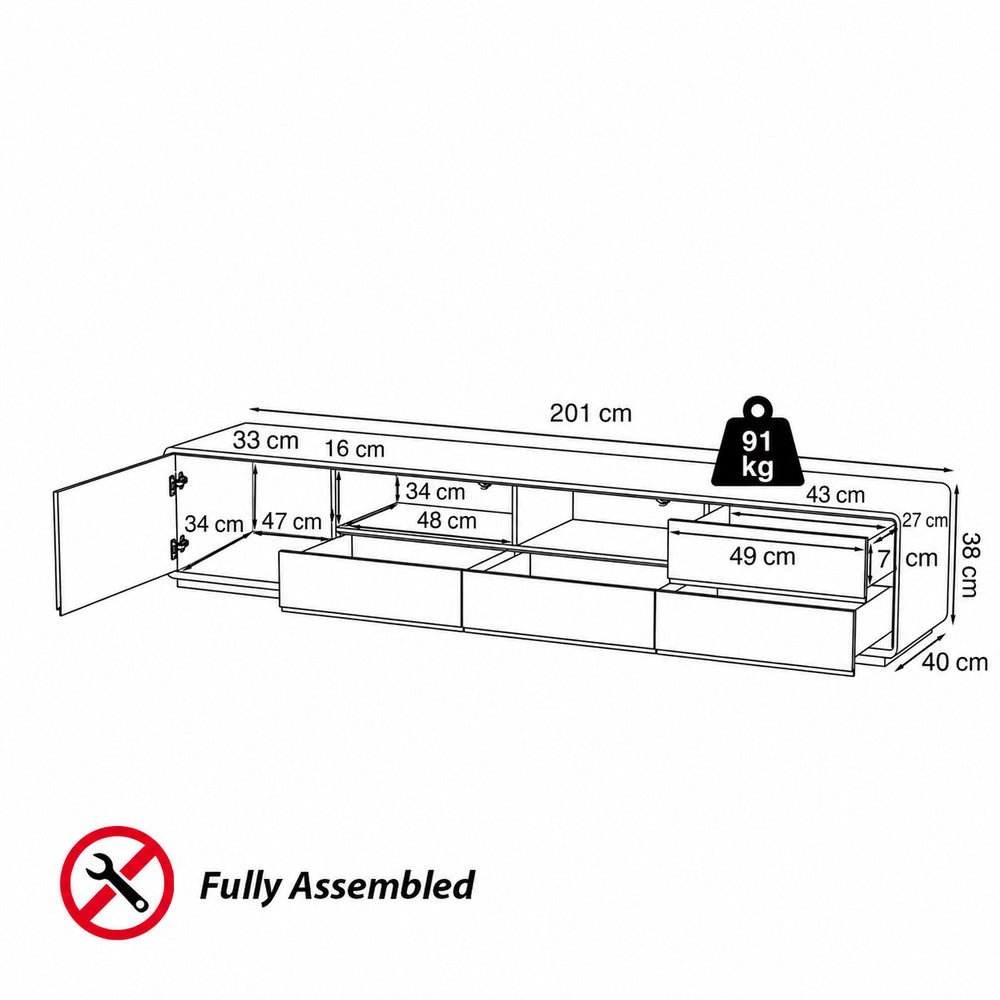 Aldren Lowline TV Stand - Exclusivia