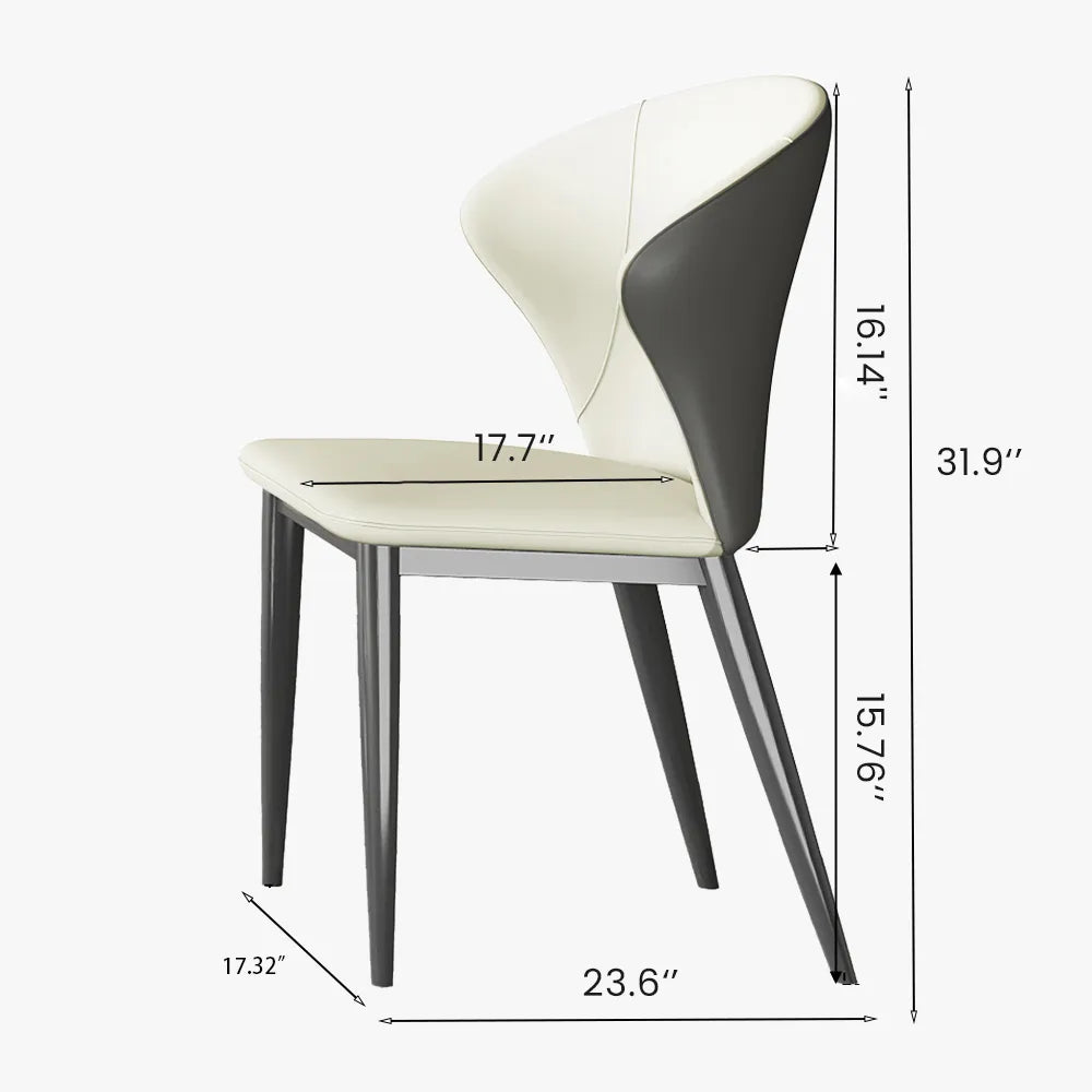 Beige & Gray PU Leather / 19.69 x 20.87 x 31.5 inch / 2 Pieces