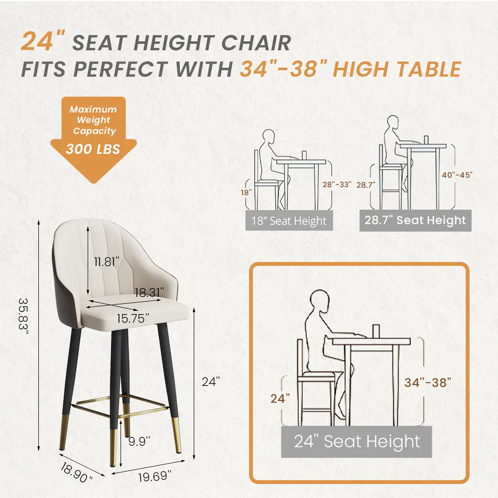 Brown PU Leather / 24