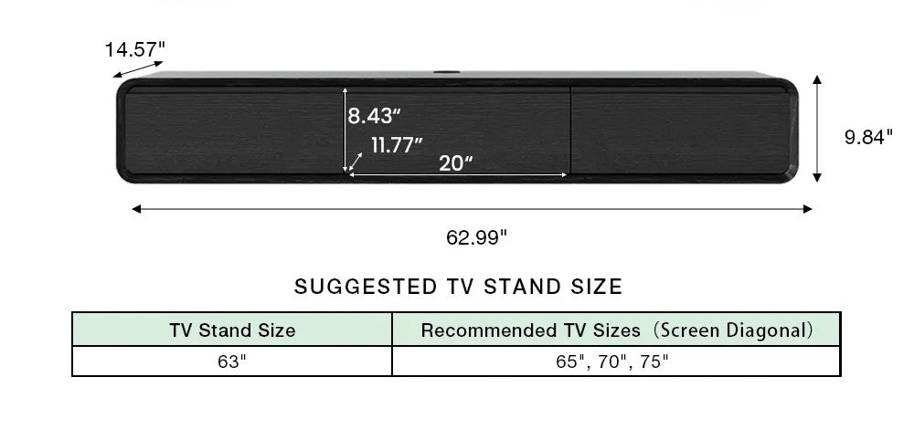 Black / Floating / 63