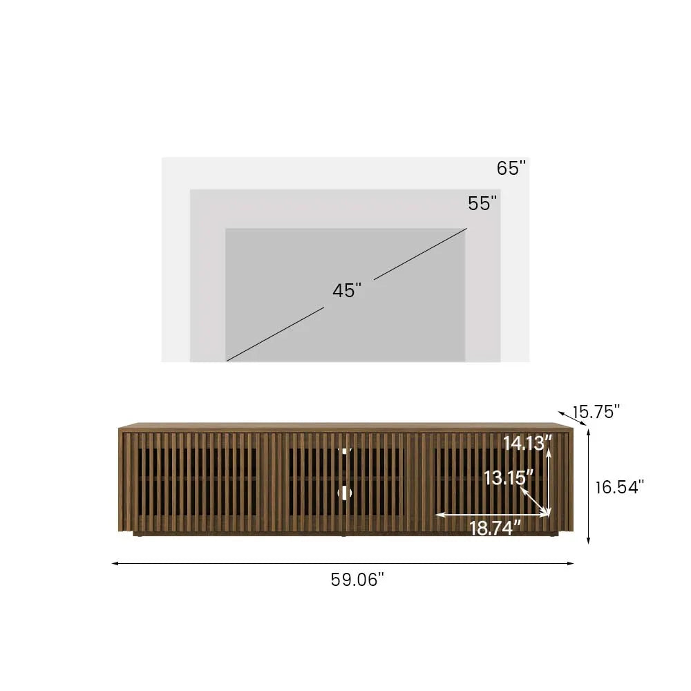 Walnut Color / Standard / 150cm TV Stand