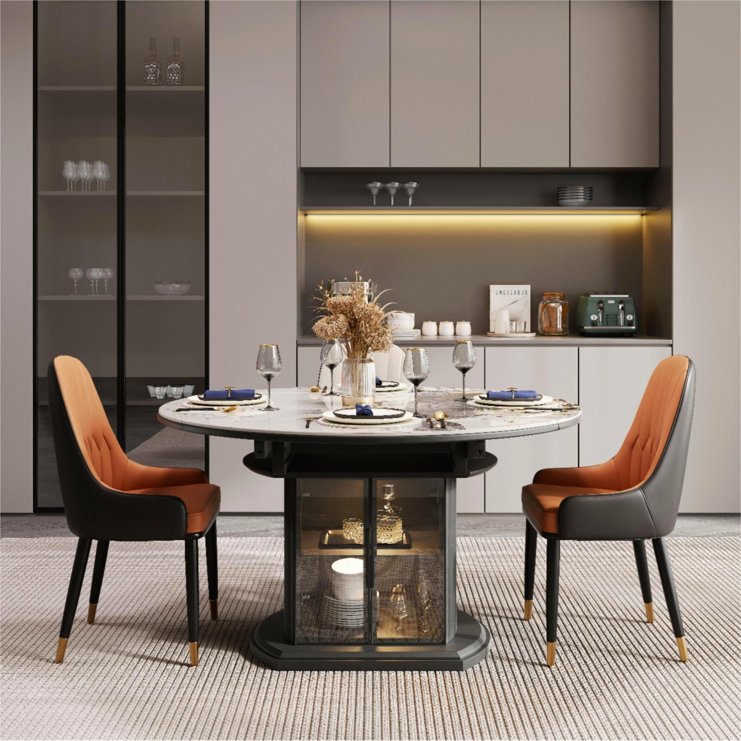 Calira Modern Upholstered Dining Chair — Set of 2